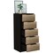 Tuhome Kaia 5 Drawer Dresser, Vertical Dresser, Black/Pine CWC4762 - alternate 5